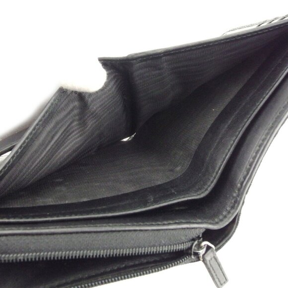 GUCCI Two-fold wallet GG canvas canvas x leather Authentic used - Picture 7 of 8